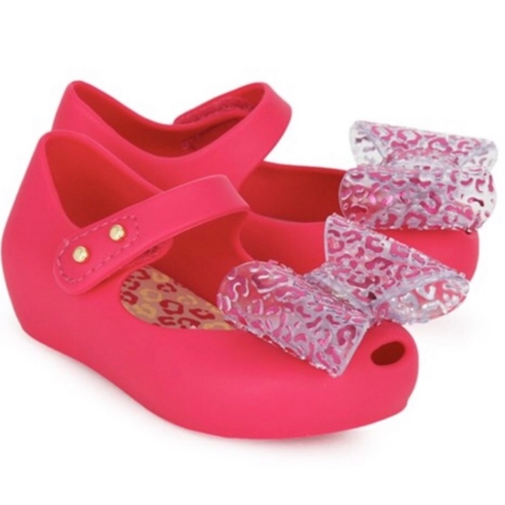 Mini Melissa size 5 pink with big bow Mary Jane